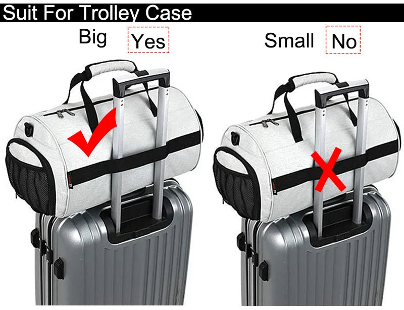 Gym Bag with Shoe Compartment