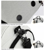 Gym Bag with Shoe Compartment