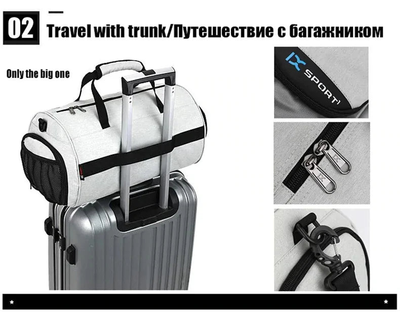 Gym Bag with Shoe Compartment