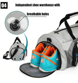 Gym Bag with Shoe Compartment