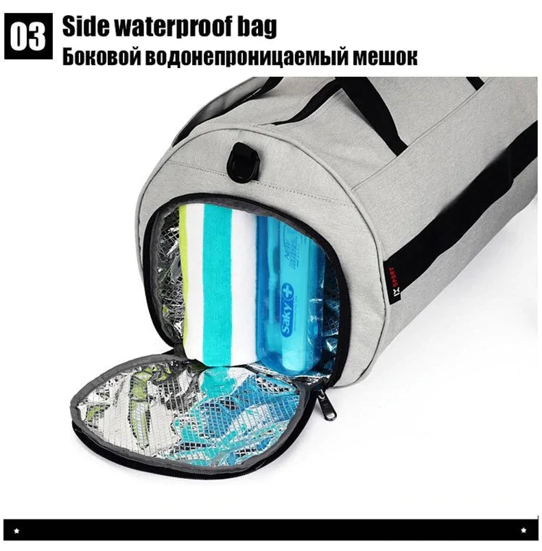 Gym Bag with Shoe Compartment