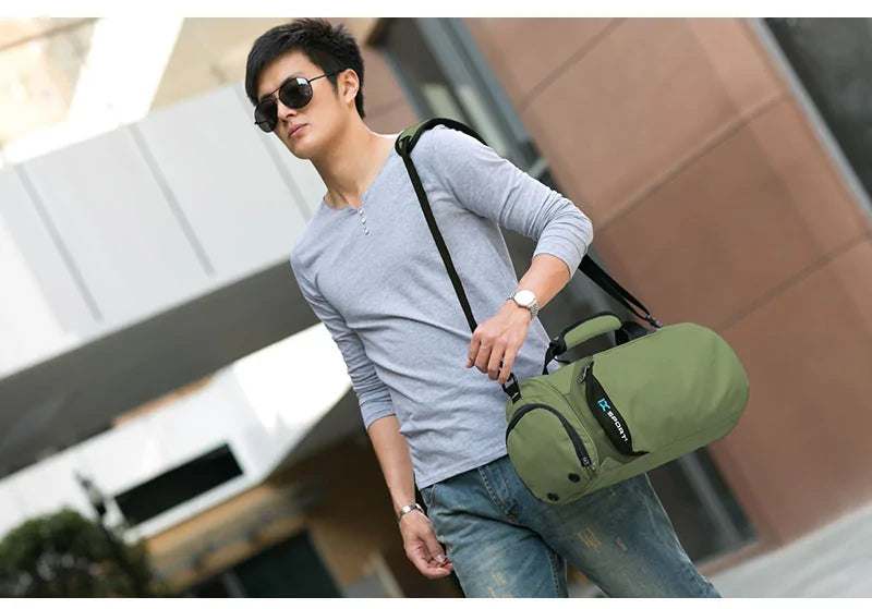 Gym Bag with Shoe Compartment